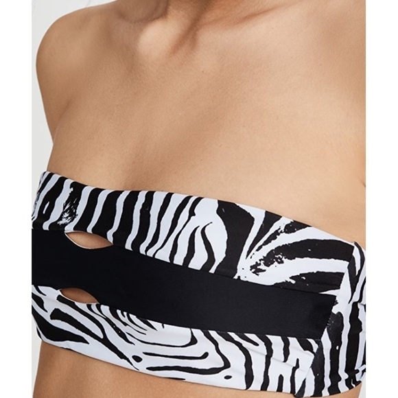 Nwt PILYQ Zebra Bandeau Top & High Waist Bottom - Picture 3 of 11